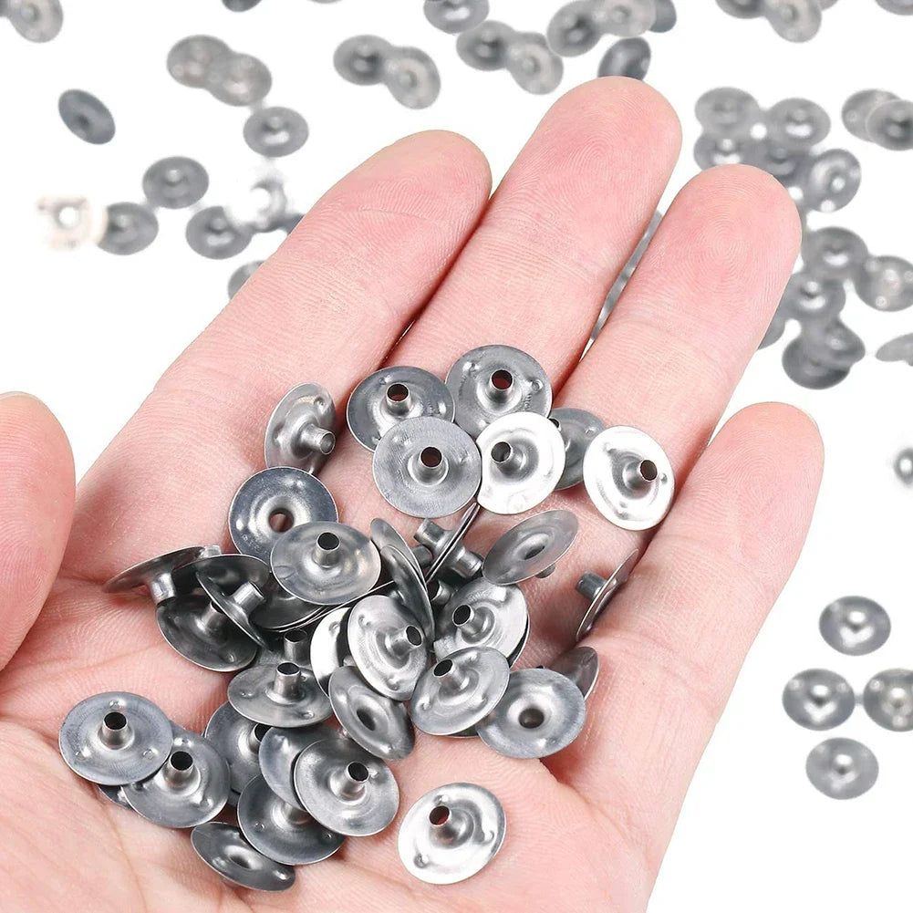 500-Pc Metal Candle Wick Sustainer Tabs | DIY Candle Making Kit