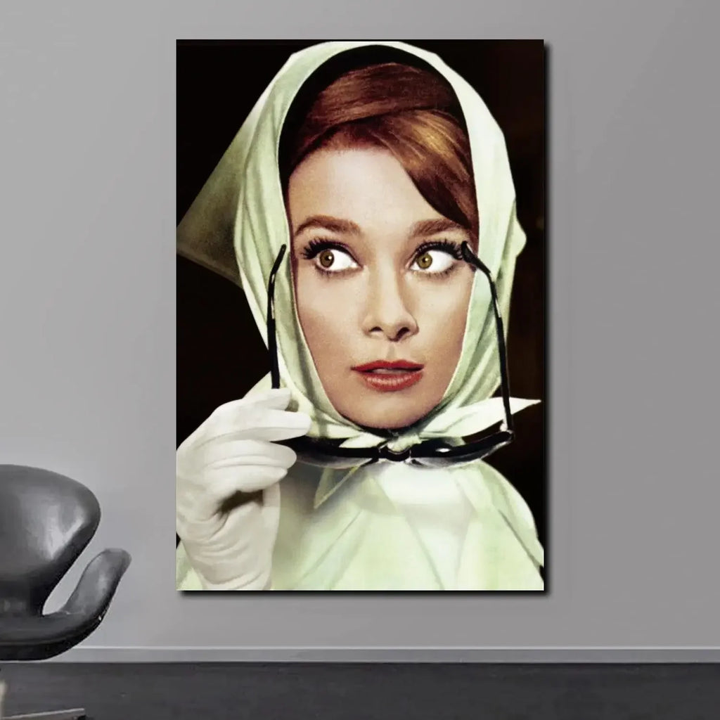Audrey Hepburn Breakfast at Tiffany's HD Canvas Wall Art Print