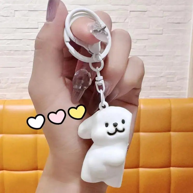 Puppy Keychain Magnetic Key Chain Cartoon Pendant Animal Dog