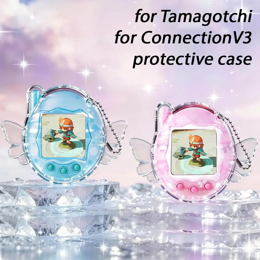 Clear Shockproof Case for Tamagotchi Connection V3 | PC Cover