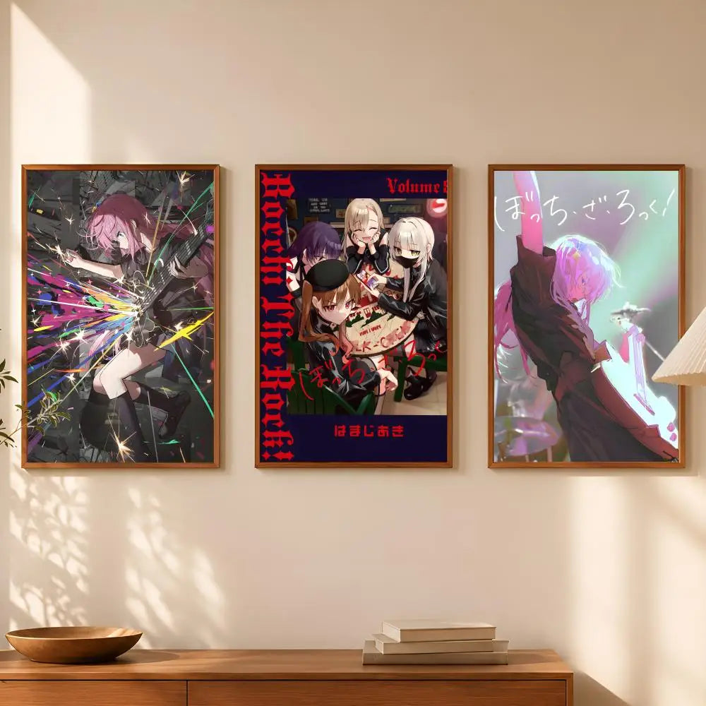 Bocchi the Rock Anime Wall Poster – Self-Stick HD Waterproof