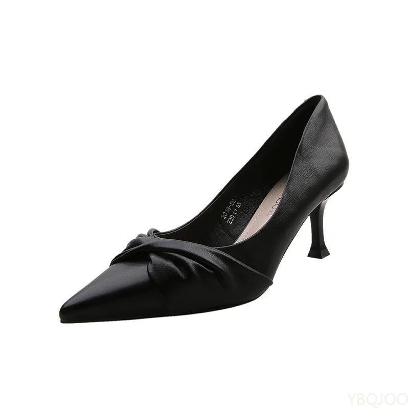 Women's Pointed Toe High Heel Pumps – Slip-On Work Shoes