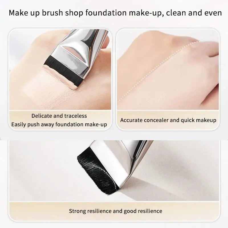 Foundation Brush Kit with Powder Puff & Mixing Palette | DIKALU