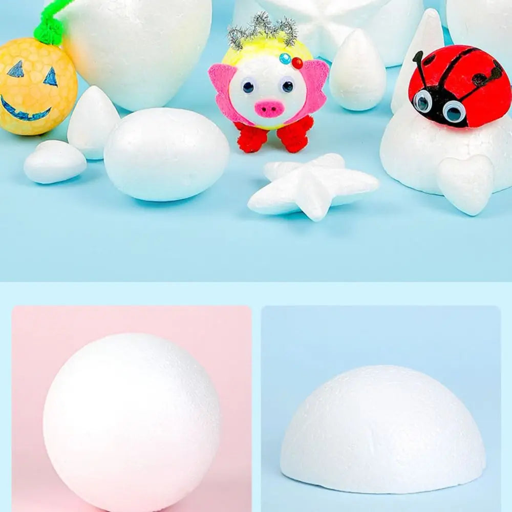 White Polystyrene Foam Balls 80pcs – Christmas Ornaments & DIY