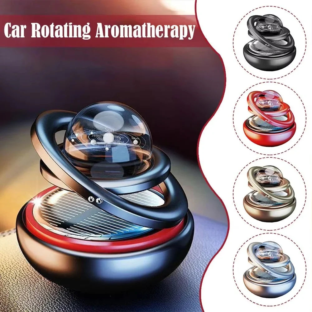 Solar Crystal Ball Car Air Freshener & Rotating Ornament