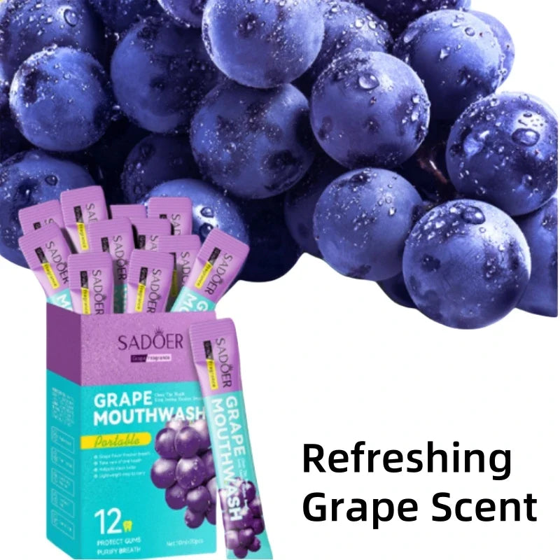 SADOER Grape Mouthwash 20 x 10ml – Fresh Breath Pods