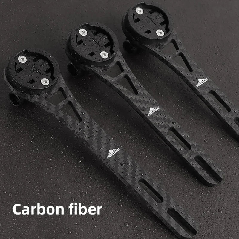 Carbon Fiber Bike Computer Mount Integrated Bracket for Garmin