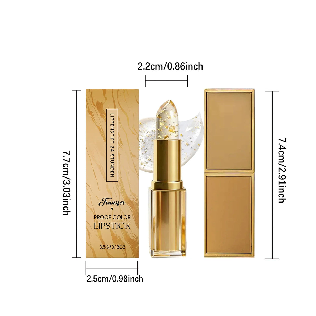 PH Reactive Color Changing Lipstick – Gold Flecks Lip Balm