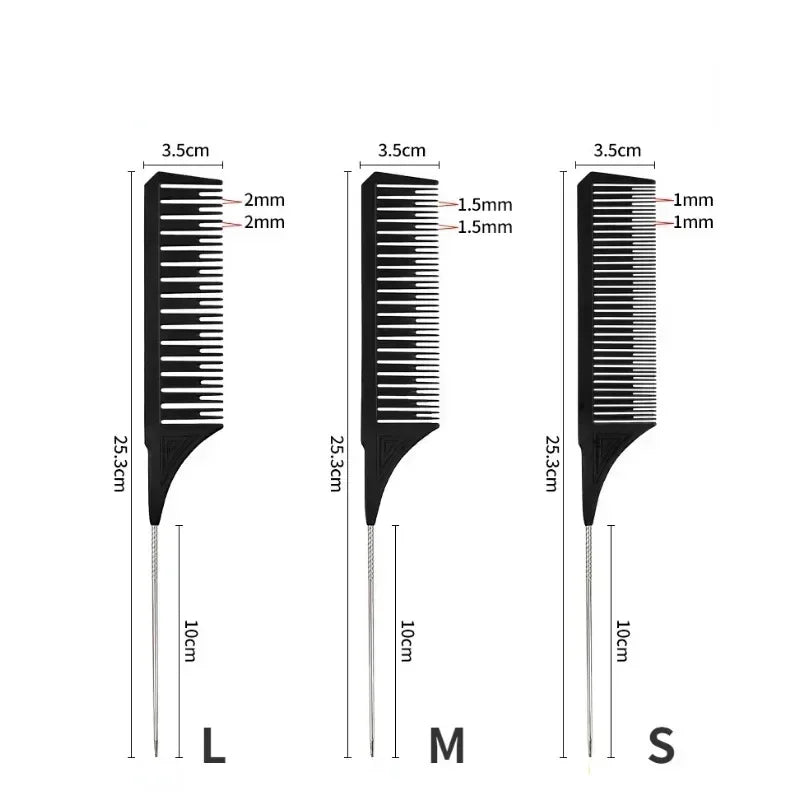 3-Piece Hair Coloring Comb Set – Highlighting & Dyeing Tool