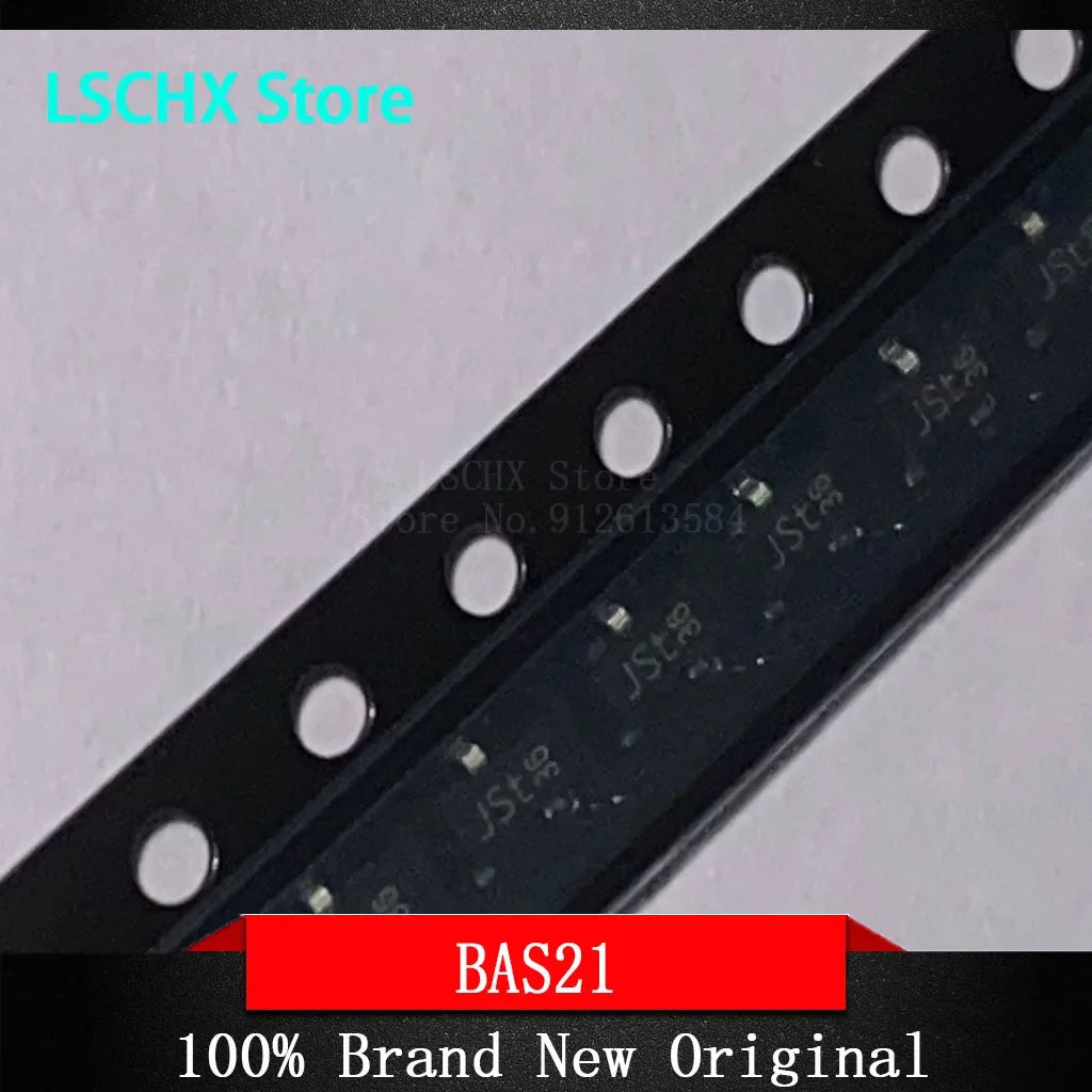 50pcs BAS20 BAS21 BAS29 SOT-23 Switching Diodes – General Purpose