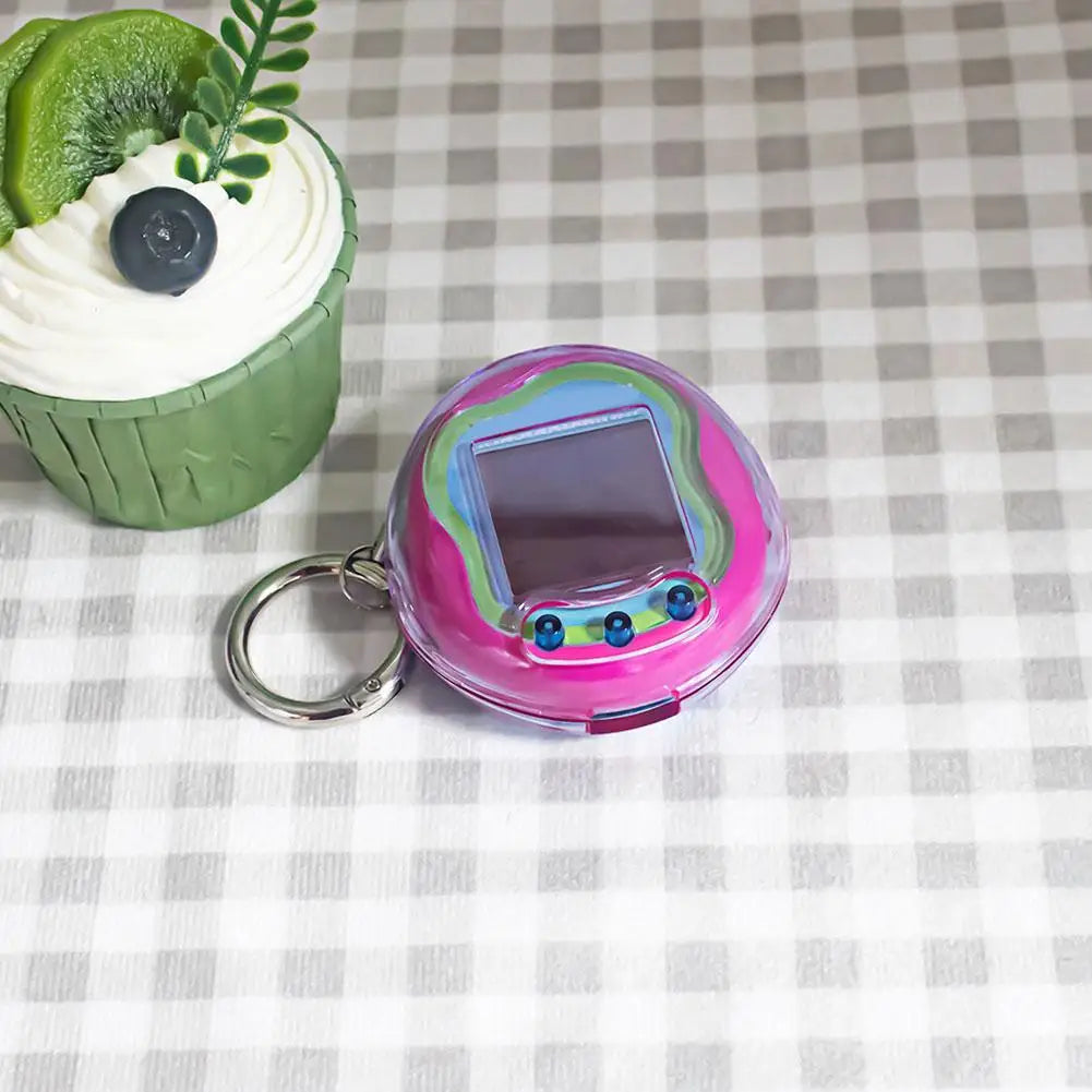 Tamagotchi Uni Clear Hard Shell Case with Keychain | Anti-Scratch
