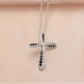 Huitan Cross Pendant Necklace – Cubic Zirconia Women's Jewelry