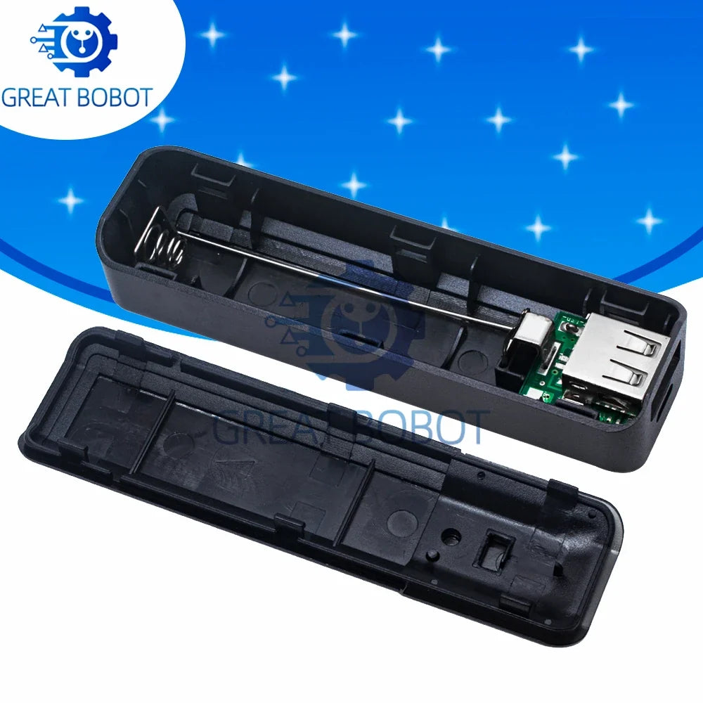DIY 18650 USB Power Bank Case – Portable Battery Charger Box