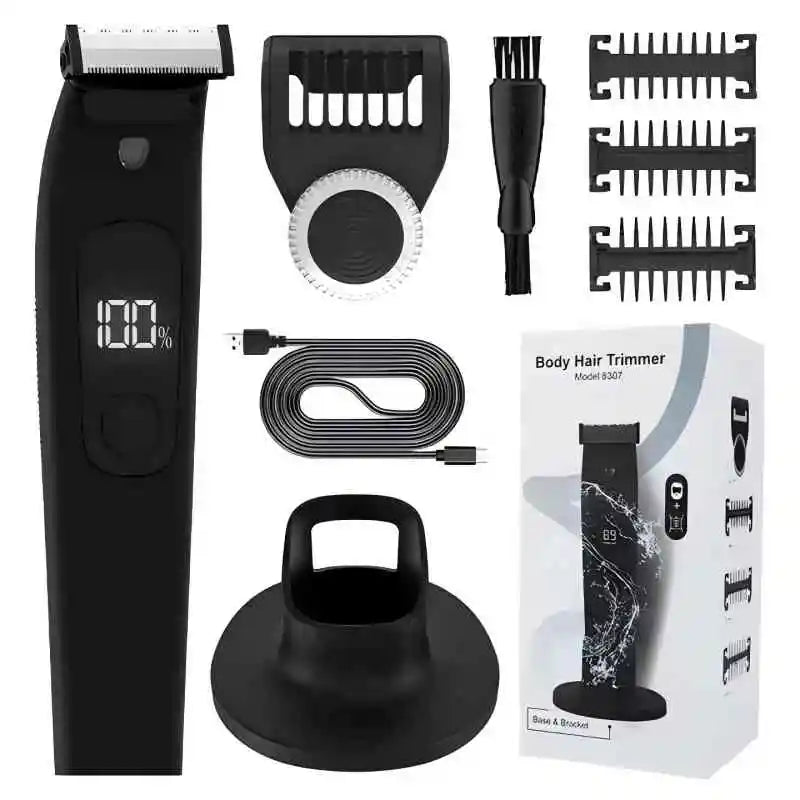 Men's Waterproof LED Electric Body Trimmer | Ceramic Blade