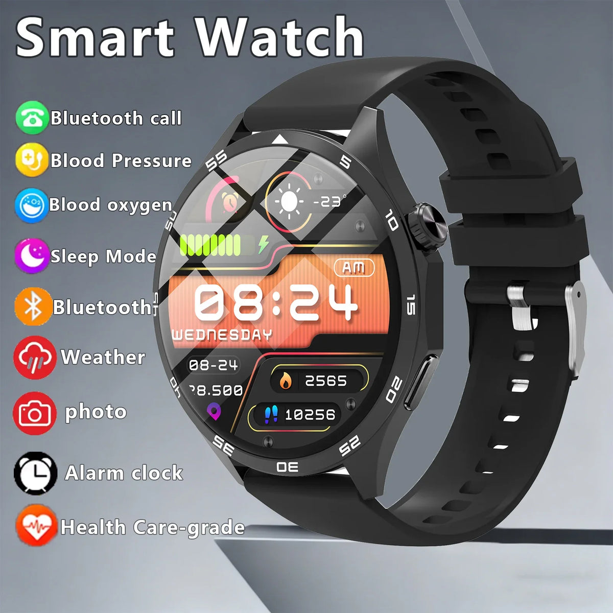2025 Smart Watch Men Women Multi-sport Mode HD Amoled Smartwatch