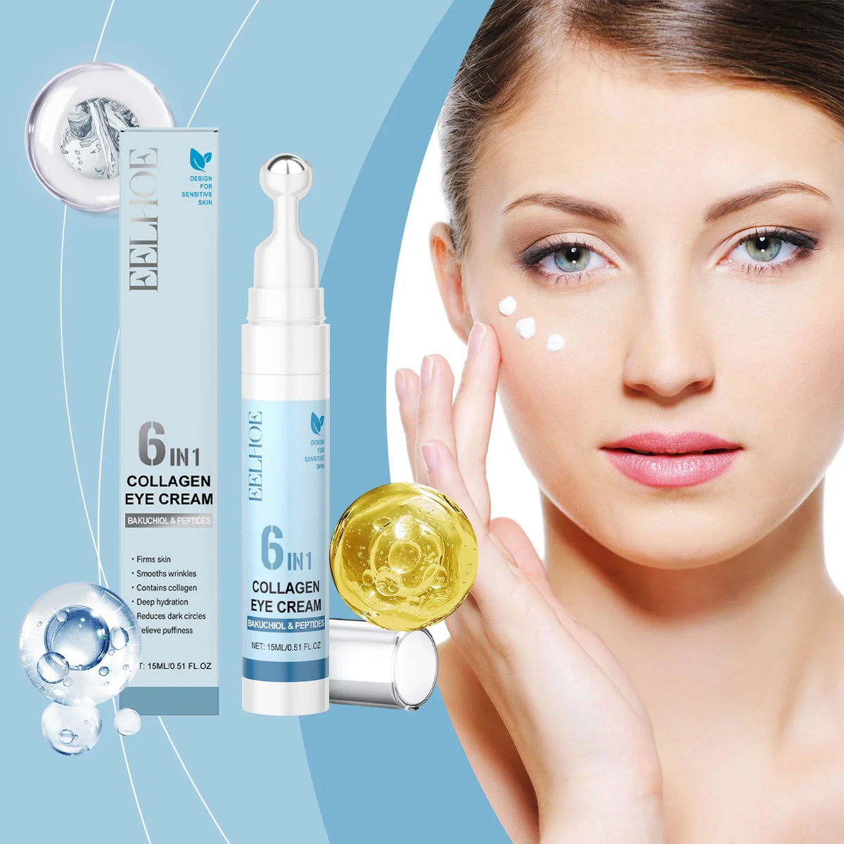 Eelhoe Collagen Eye Cream – Hydrating & Anti-Aging 15ml