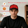 Head Massage Cap | Red & Blue Light, 4 Modes, Timer