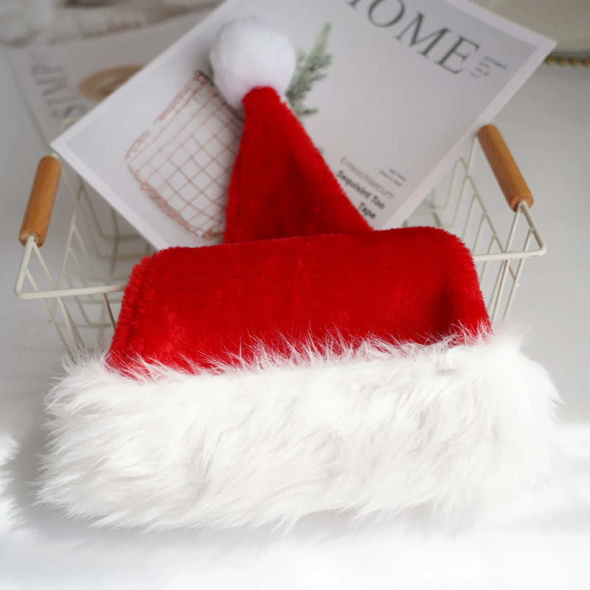 Christmas Hats Kids Short Long Fleece Adult Styles Non-woven Festival