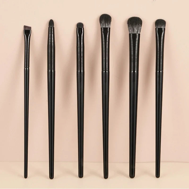 6-Piece Eye Makeup Brush Set – Eyeshadow, Liner & Brow