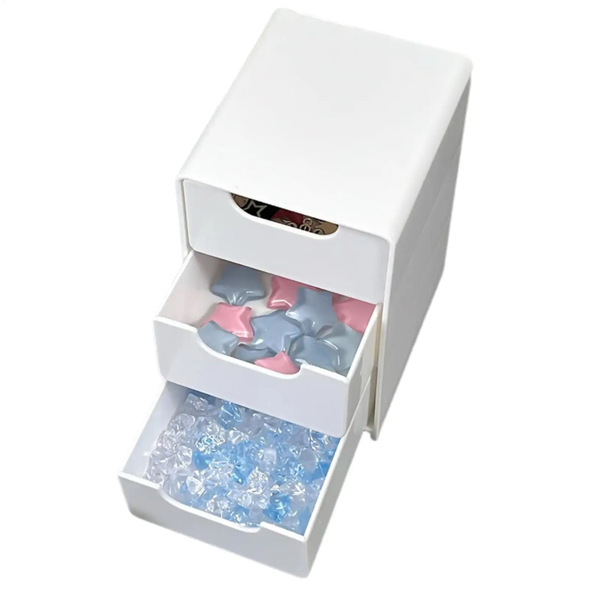 Tabletop Storage Organizer Large Capacity Drawer Portable 3 Layer Box