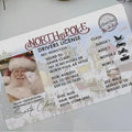 Card Santa Claus Flying Licence Christmas Eve Driving Children Kids