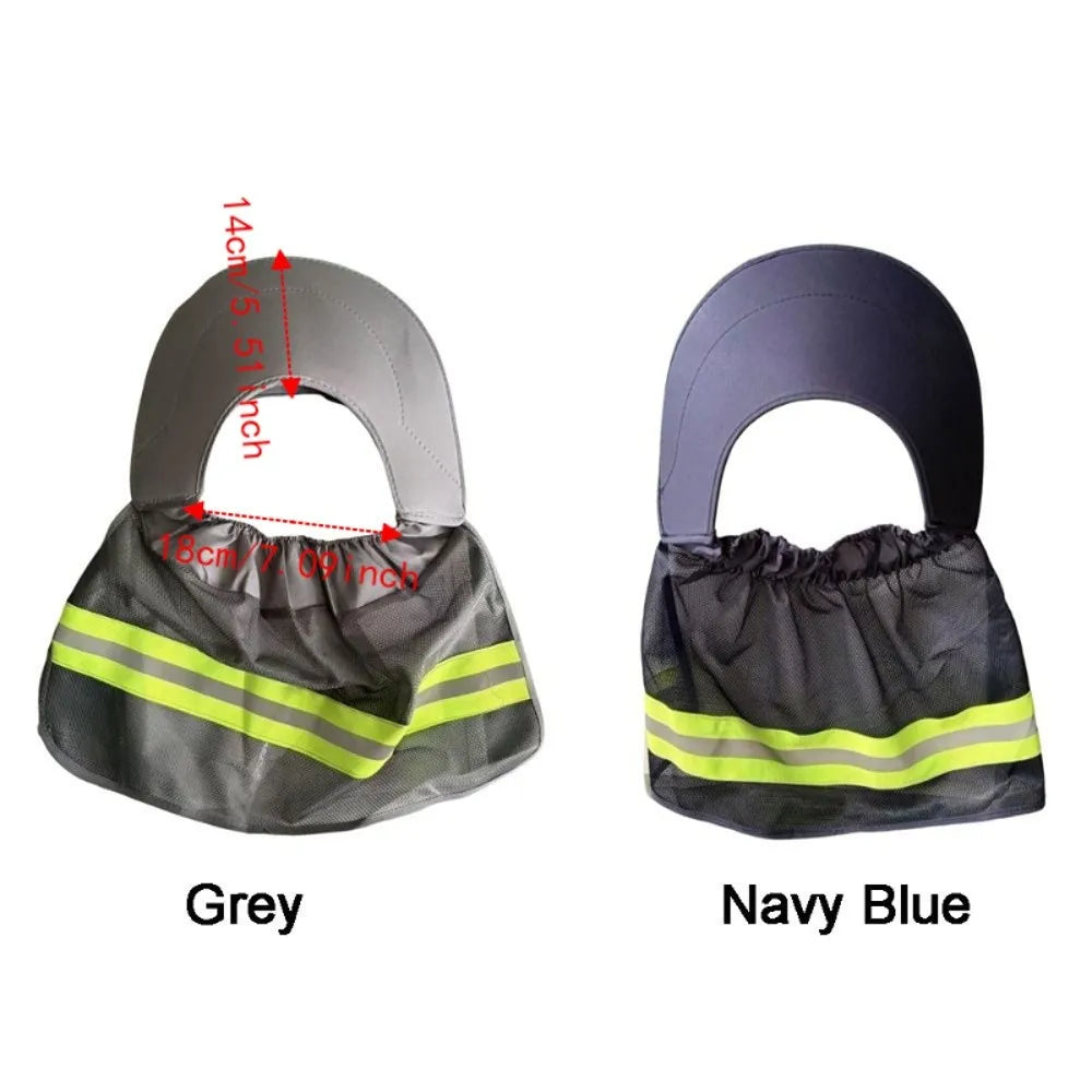 Hard Hat Sun Shield – Breathable Mesh Neck Cover UV Protection