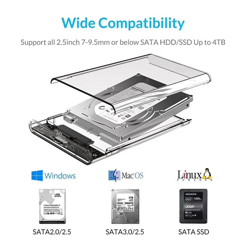 Harddisk Boxs USB 3 0 SATA III Hard Disk Case HDD SSD Shell External