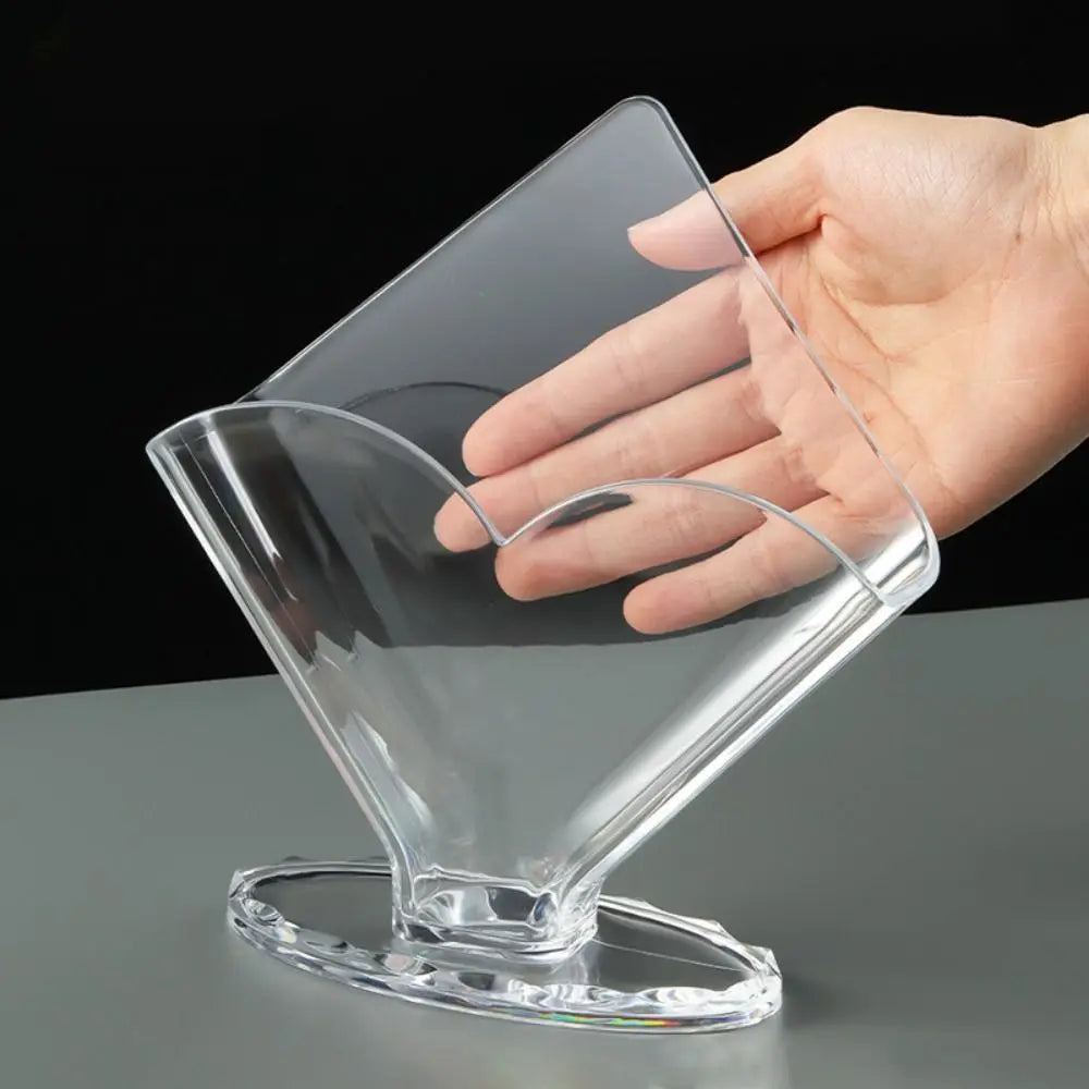 Fashion Transparent Acrylic Napkin Holder Sturdy Desktop Upright