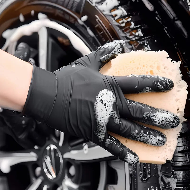 Black Nitrile Disposable Gloves 100 Pack – Powder & Latex Free