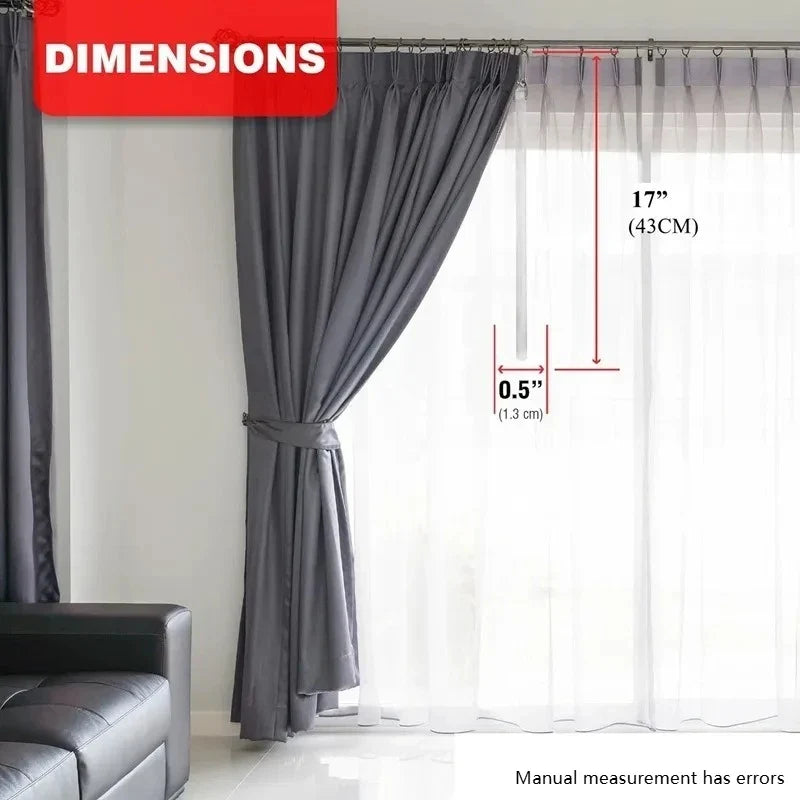 2-Pack Curtain Pull Wand with Hook – Drapery Opening & Closing Rod