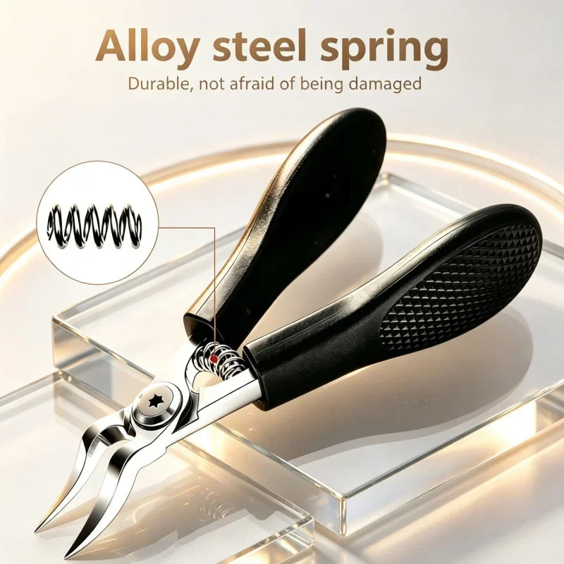 Stainless Steel Nail Clipper & Cuticle Nipper | Precision Blade