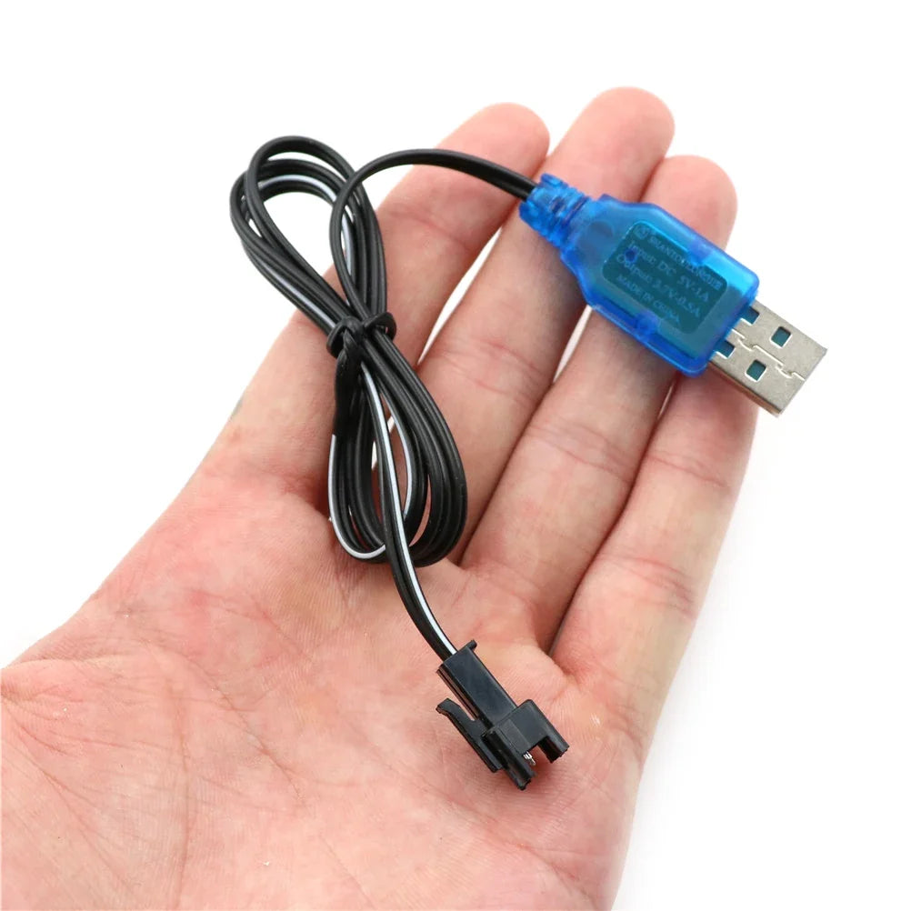 3.7V USB Charger Cable for RC Car & Helicopter – 0.5m