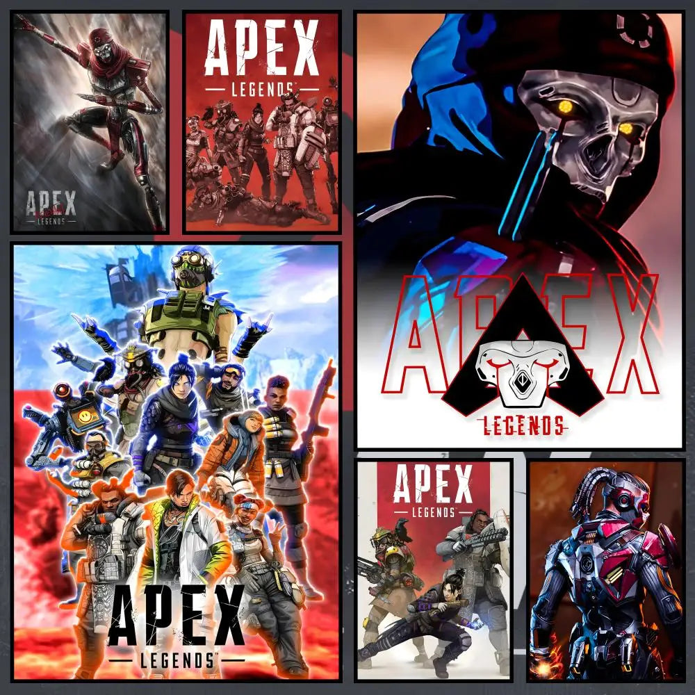 Apex Game Waterproof PVC Wall Poster – Peel & Stick HD Art