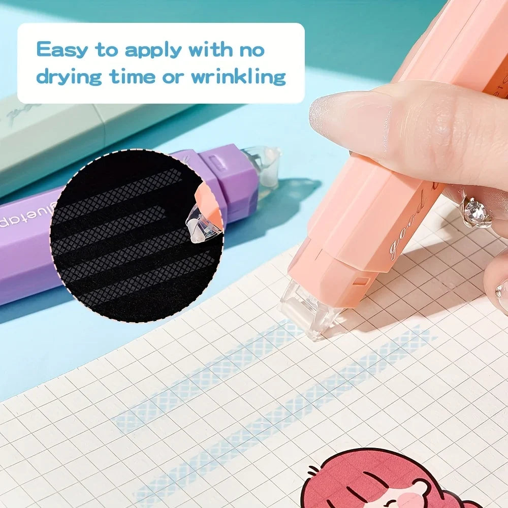 Waterproof Glue Tape Scrapbooking Adhesive Roller Crafts Wrapping