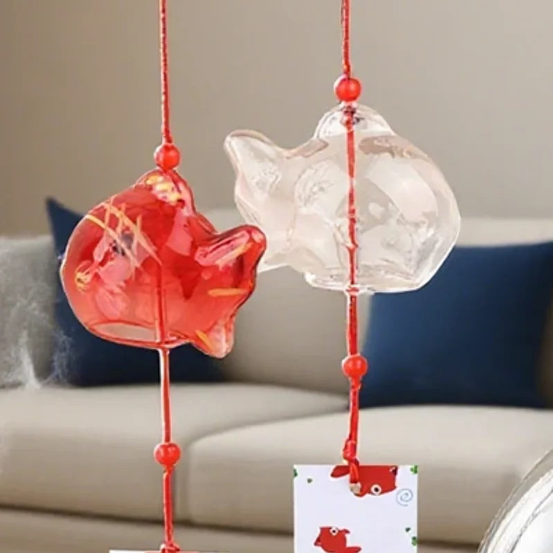 Wind Chime Chimes Japanese Glass S Goldfish Garden Hanging Outdoor