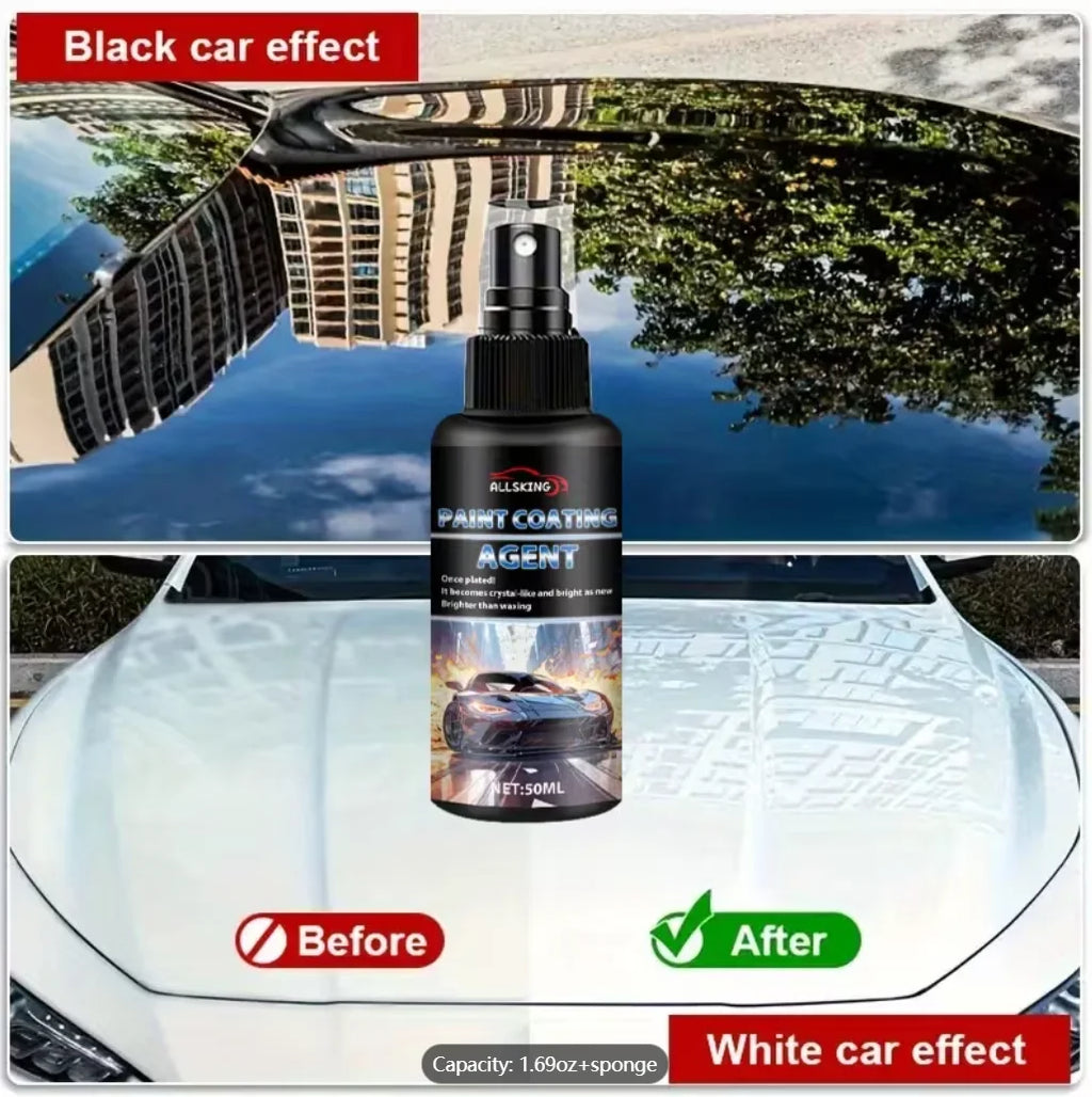 Ceramic Car Coating Spray 50ml – Hydrophobic UV Scratch Shield