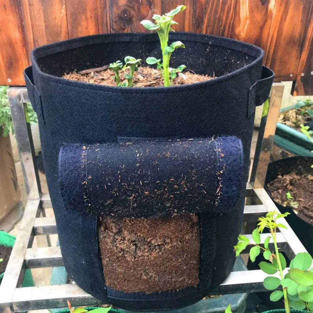 Fabric Potato Grow Bags | Harvest Flap & Handles – 4/7/10 Gal