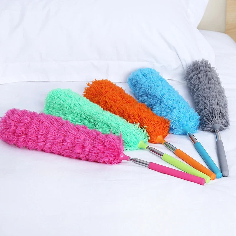 Retractable Duster Stainless Steel Long Handle Dusting Brush Car