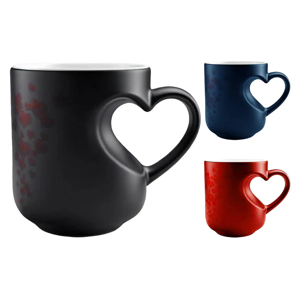 Color Changing Heart Handle Mug | Couple & Valentine Gift