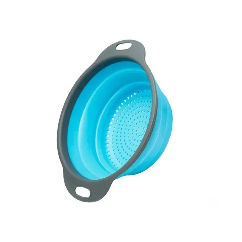 Foldable Silicone Colander Vegetable Washing Drain Basket
