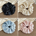Korean Retro Large Scrunchies – Hair-Friendly Bands for Women