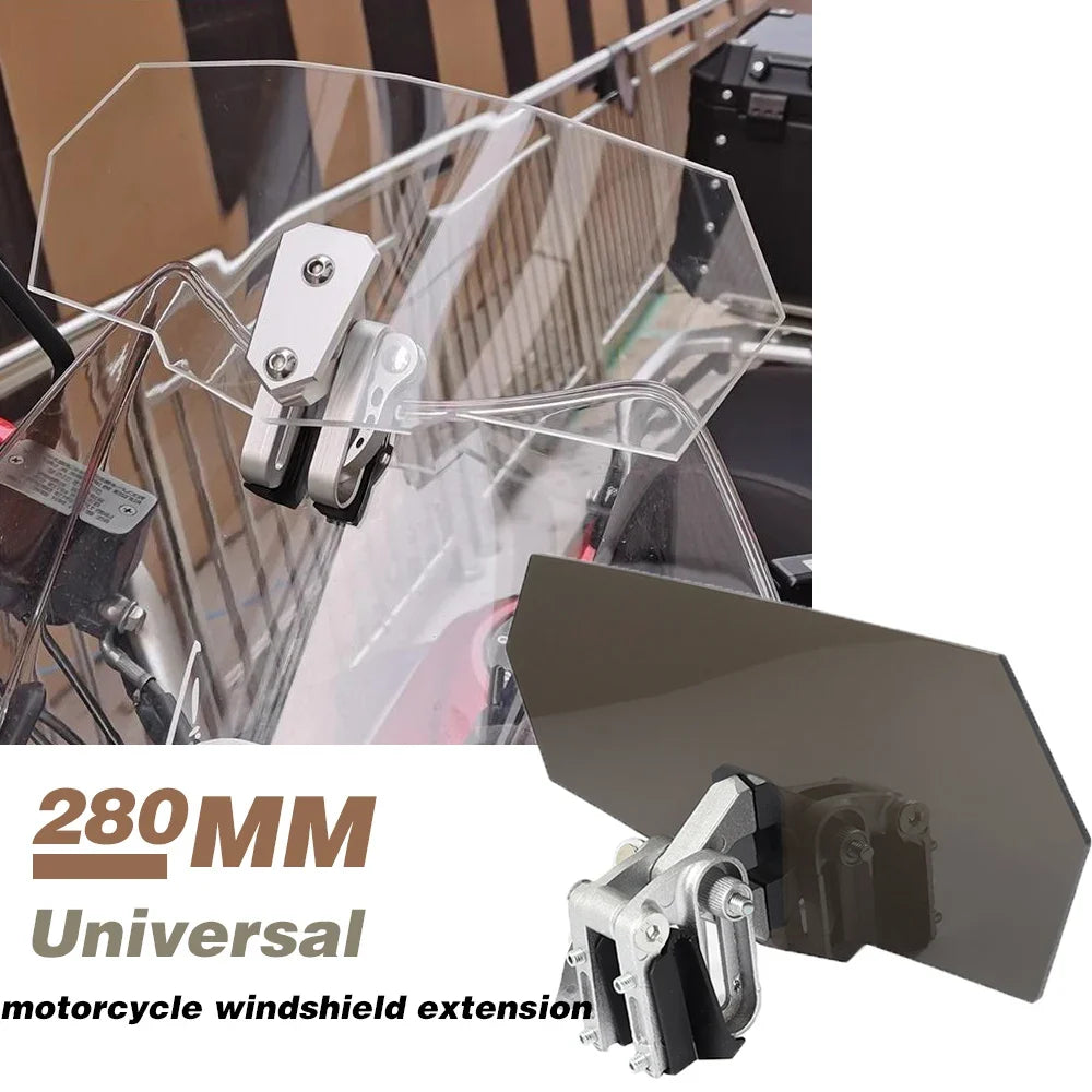 Motorcycle Universal Modified Heightened Windshield Installed Moto