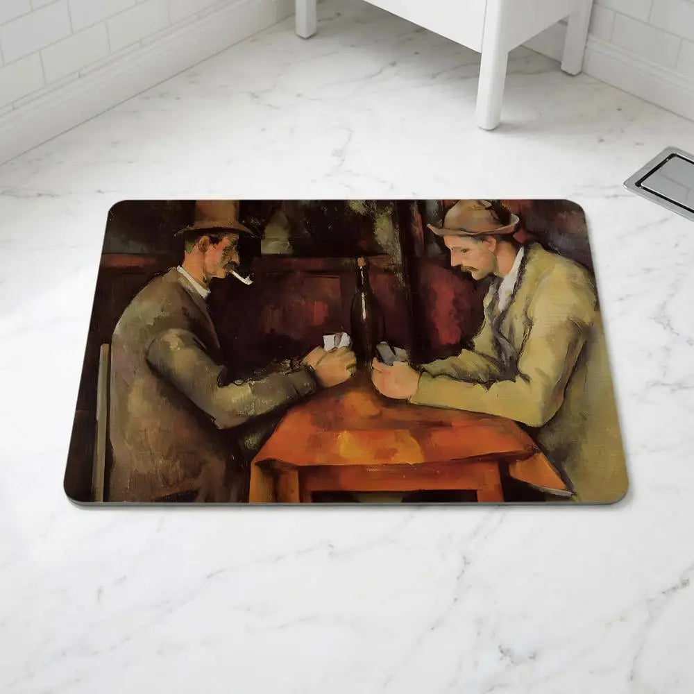 Diatomite Bath Mat – Quick Dry, Anti-Slip, Cézanne Art Design