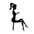 High Heels Lady Acrylic Cake Topper | Elegant Party Decor