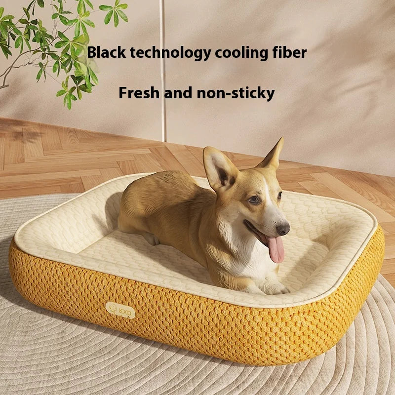 Ice Bean Cooling Dog Bed Summer Cool Pet Mat Cats Dogs 4 Season