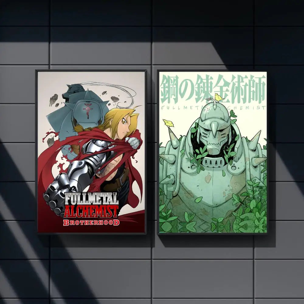 Fullmetal Alchemist Anime Poster – A4 HD Wall Art Print