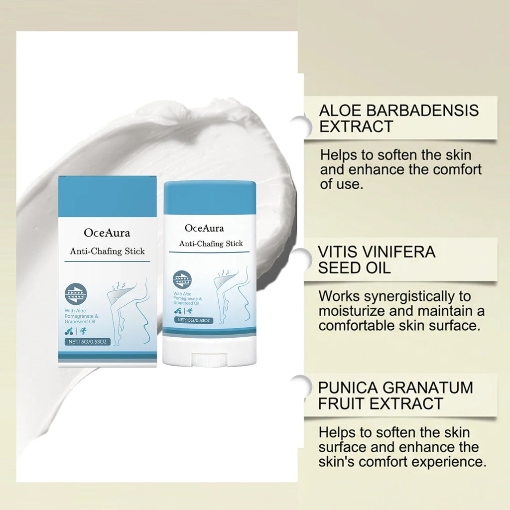 OceAura Anti-Chafe Stick – Sweat-Proof Skin Protection 15g
