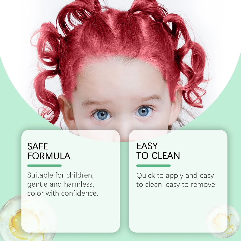 Toddler Temporary Hair Color Gel – Firm Hold, Gentle Formula