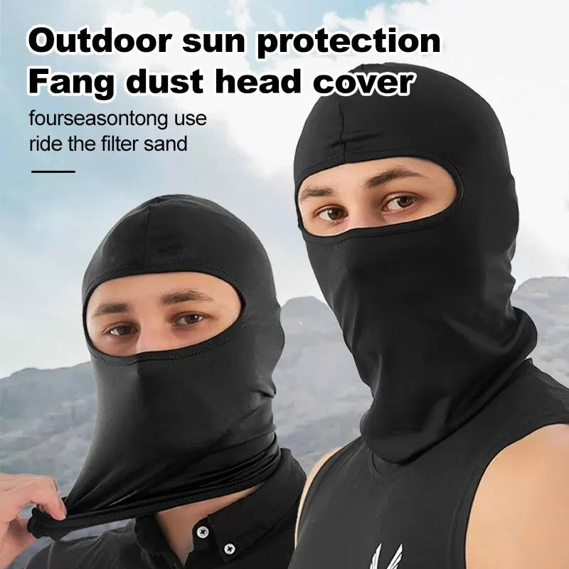 Ice Silk UV Face Mask – Windproof Scarf for Cycling & Outdoors
