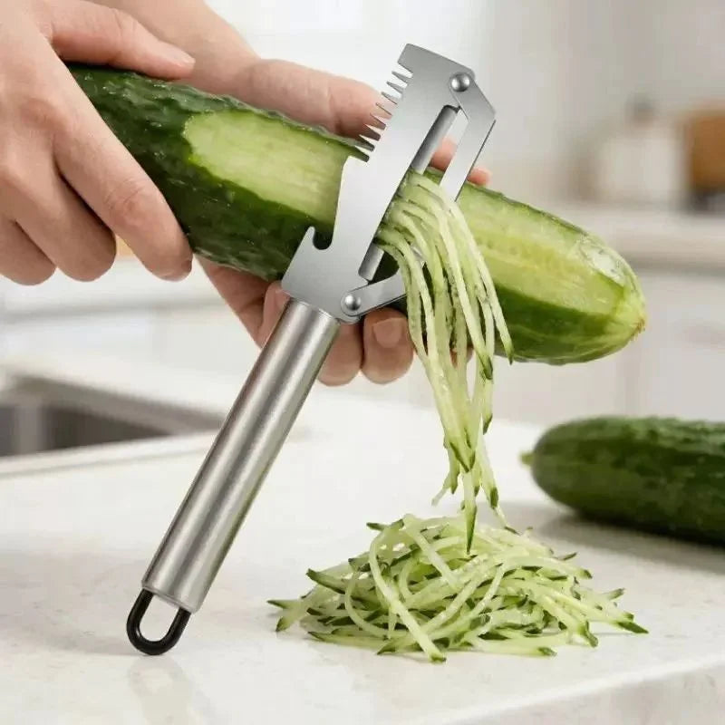 3-in-1 Stainless Steel Vegetable Peeler with Bottle Opener